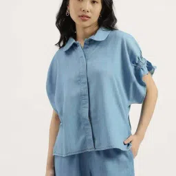 United Colors Of Benetton Blue Regular Fit Top-picture-31