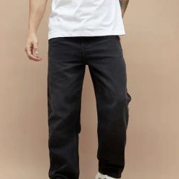 Forca By Lifestyle Black Cotton Regular Fit Jeans-image-91
