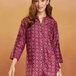 Fabindia Pink Printed Tunic-picture-3