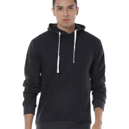 Campus Sutra Black Hooded Sweatshirt-picture-31