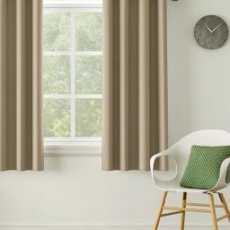 DDECOR Live Beautiful Brown Polyester 5 ft Window Curtain-picture-37