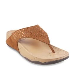 Metro Women's Tan Thong Wedges-image-85