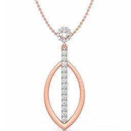 Joyalukkas 18k Rose Gold & Diamond Pendant with Chain for Women-image-102