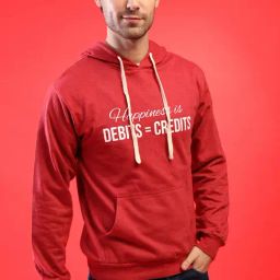Campus Sutra Maroon Printed Hoodie-image-101
