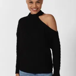 Forever 21 Black Regular Fit Sweater-picture-44