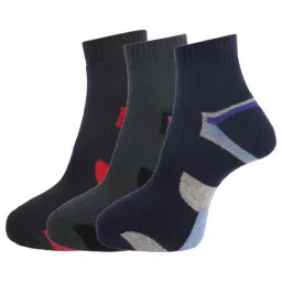 Dollar Multi Cotton Self Pattern Socks - Pack of 3-image-70