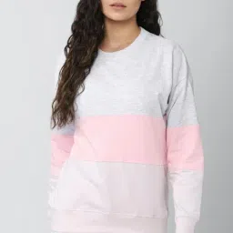 Van Heusen Multicolor Color Blocked Sweatshirt-image-97