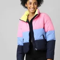 Only Multicolor Regular Fit Jacket-image-4