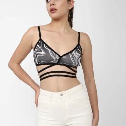 Forever 21 Grey Printed Sports Bra-picture-20