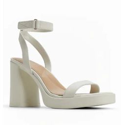 Aldo Women's BERADE White Ankle Strap Sandals-picture-43