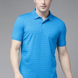 Park Avenue Striped Polo Collar Slim Fit T-shirt-image-10