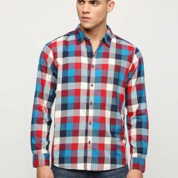 Pepe Jeans Multicolor Regular Fit Check Cotton Shirt-image-58