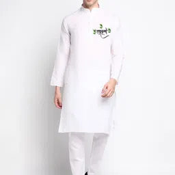 PulseIQ Men Ethnic Motifs Printed Regular Kurta with Pyjamas-picture-29