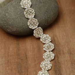 Zeneme Gold Plated Kundan Studded Matha Patti-19