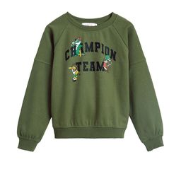 Hopscotch Boys Olive Printed Sweatshirt-picture-43