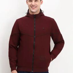 Allen Solly maroon Solid Jackets-picture-23