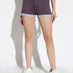 SHOWOFF Women Slim Fit Denim Denim Shorts-image-81