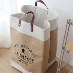 Mason Home Kinsho Beige Jute Laundry Bag-image-22