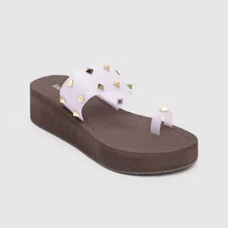 Inc 5 Women Western Embellished Suede Wedge Sandals-29