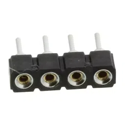 MILL-MAX SIP SOCKET, 4POS, 2.54MM, THROUGH HOLE, 310-47-104-41-001000-75