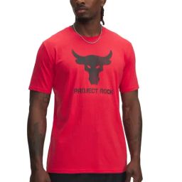 Under Armour Red Cotton Slim Fit Printed Sports T-Shirt-image-55
