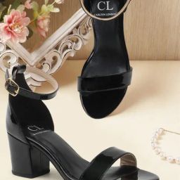 Carlton London Women's Black Ankle Strap Sandals-image-6
