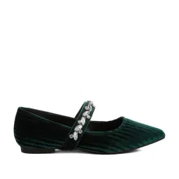 Rag & Co Women's Green Mary Jane Shoes-picture-14