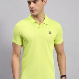 Rock.it Neon Green Regular Fit Polo T-Shirt-image-5
