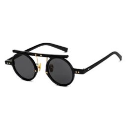OJOS Grey Round Polarised and UV Protected Lens Unisex Sunglasses-31