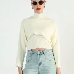 Showoff Beige Regular Fit Top With Inner-picture-20