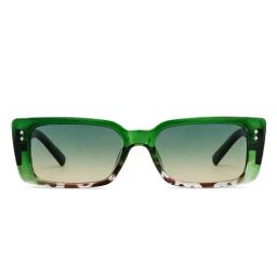 OJOS Green Rectangular Polarised and UV Protected Lens Unisex Sunglasses image 2