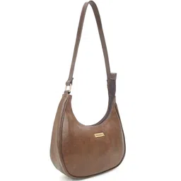DressBerry Structured Shoulder Bag with Cut Work image 2