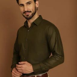 Indian Needle Green Regular Fit Shirt-picture-46