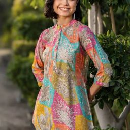Libas Multi Floral Printed Straight Tunic-image-26