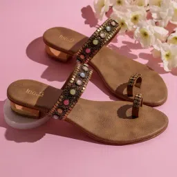 Inc.5 Women's Antique Gold Toe Ring Sandals-image-97