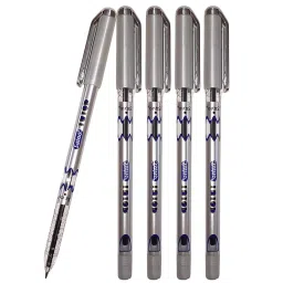 Saino Tutor Silver Gel Pen Blue Ink Color (Pack of 10)-42