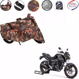 Auto Pearl Polyester Waterproof Two Wheeler Cover for Hero Xtreme,(Jungle Print)-image-51