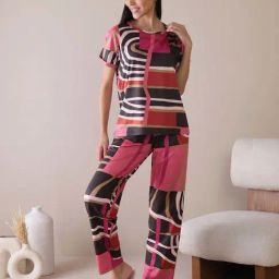 Sweet Dreams Multicolored Printed Pyjama Set-picture-40
