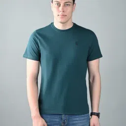 Louis Stitch Teal Cotton Logo T-Shirt-image-10