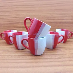 laghima jadon Multicoloured Solid Ceramic Glossy Cups Set of Cups and Mugs image 2