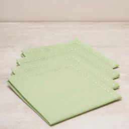 Pure Home and Living Green Cotton Solid Table Napkins-image-62