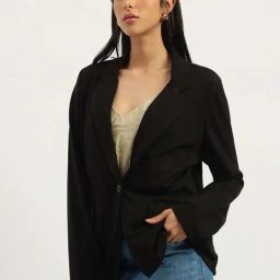 United Colors of Benetton Black Blazer-picture-21