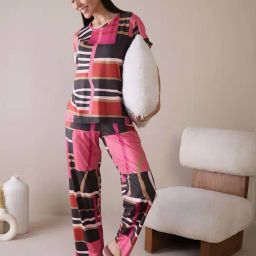 Sweet Dreams Multicolored Printed Pyjama Set image 3