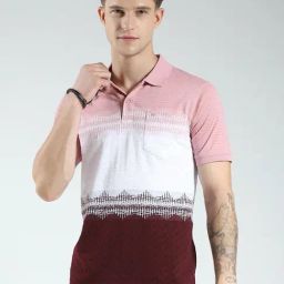 Monte Carlo Wine Regular Fit Striped T-Shirt-picture-31