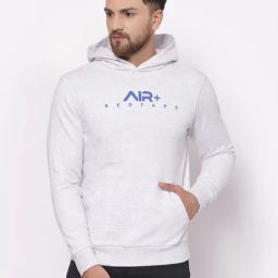 Red Tape Grey Regular Fit Graphic Hoodie-16