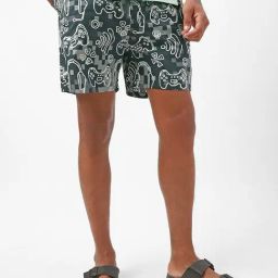 Bewakoof Grey Cotton Regular Fit Printed Boxers-image-80