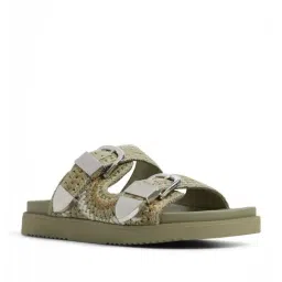 Aldo Women's BOHODREAMA Khaki Slide Sandals-image-48