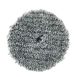 Autozcrave Dual Action Long-Nap Wool Pad 150 mm (6 inch) Disc & 22 mm Thickenss Black for Rotary Polisher, DSWP5-2