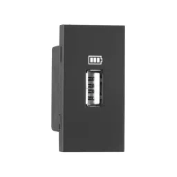 Legrand USB Charger Socket Allzy 63 W 3 Module Type C+C Matt Black, 6812 87-44