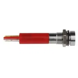 RS PRO Red Panel Mount Indicator, Mounting Hole Size 8 mm, Termination Type Solder Tab, IP Rating IP67, Model No 212395 image 3